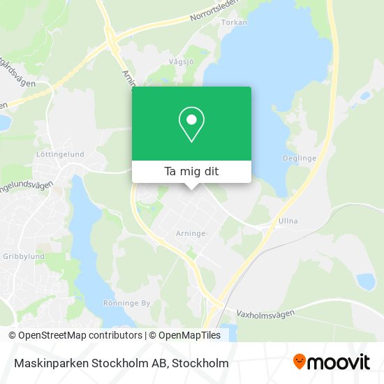 Maskinparken Stockholm AB karta