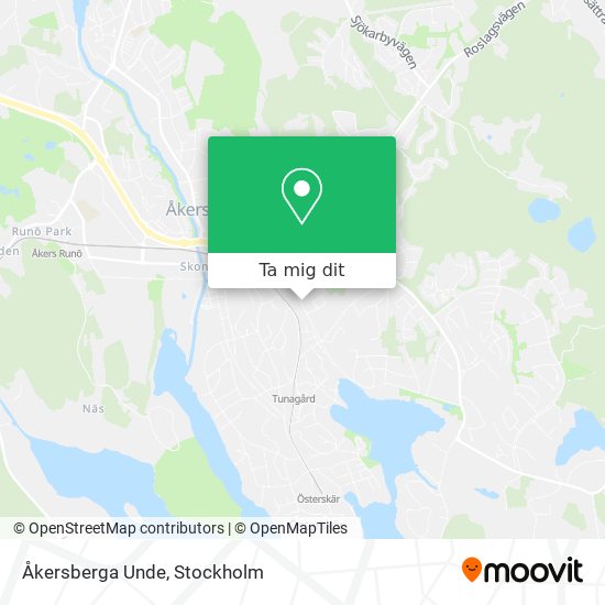Åkersberga Unde karta