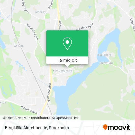 Bergkälla Äldreboende karta