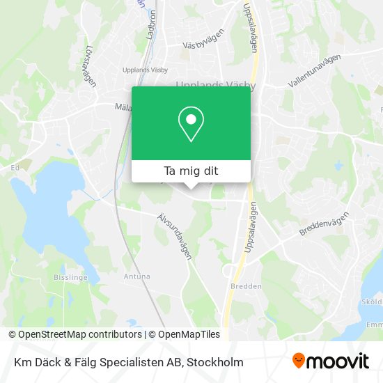 Km Däck & Fälg Specialisten AB karta