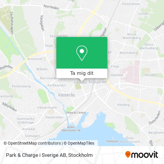 Park & Charge i Sverige AB karta