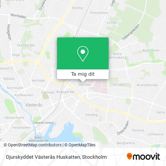 Djurskyddet Västerås Huskatten karta