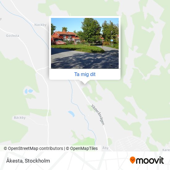 Åkesta karta