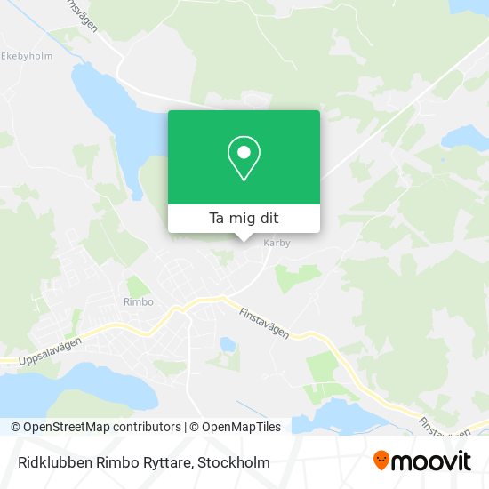 Ridklubben Rimbo Ryttare karta