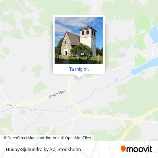 Husby-Sjuhundra kyrka karta