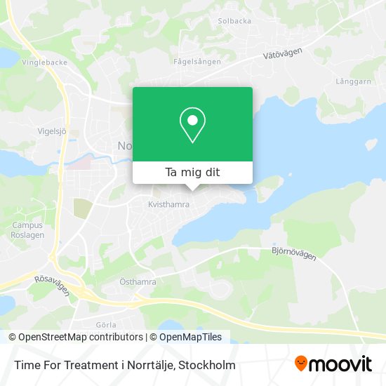Time For Treatment i Norrtälje karta