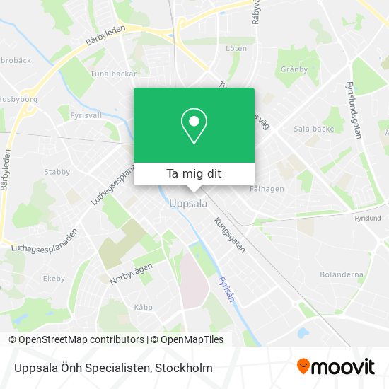 Uppsala Önh Specialisten karta