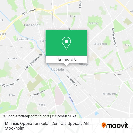 Minnies Öppna förskola i Centrala Uppsala AB karta