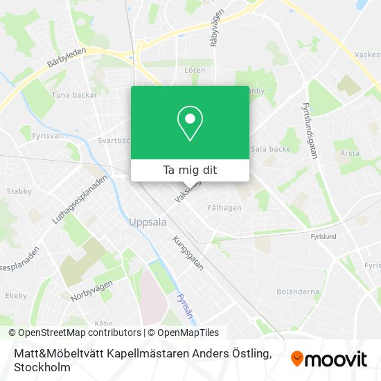 Matt&Möbeltvätt Kapellmästaren Anders Östling karta