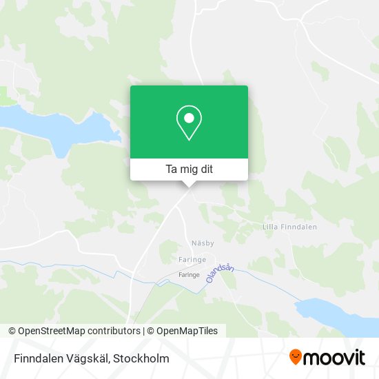 Finndalen Vägskäl karta