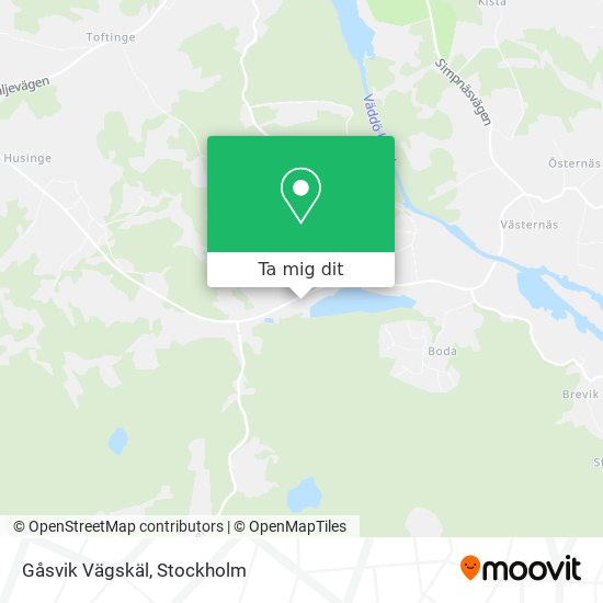 Gåsvik Vägskäl karta