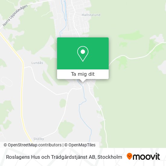 Roslagens Hus och Trädgårdstjänst AB karta