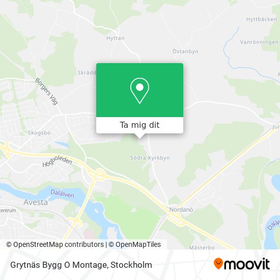 Grytnäs Bygg O Montage karta