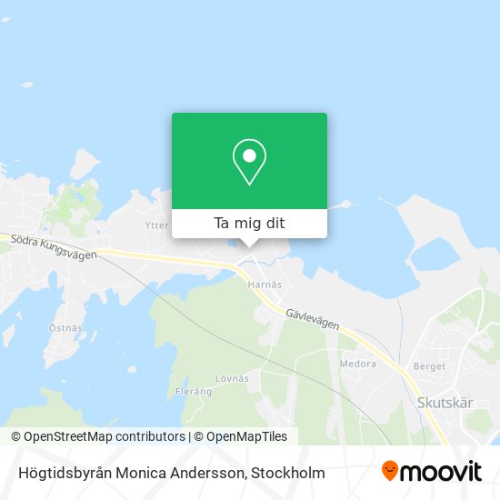 Högtidsbyrån Monica Andersson karta