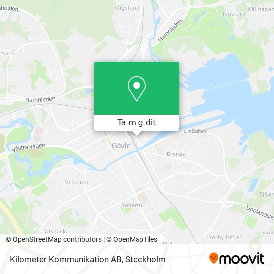 Kilometer Kommunikation AB karta