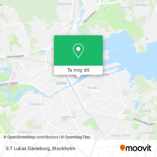 S:T Lukas Gävleborg karta