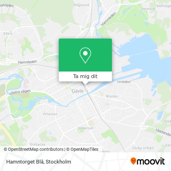 Hamntorget Blå karta