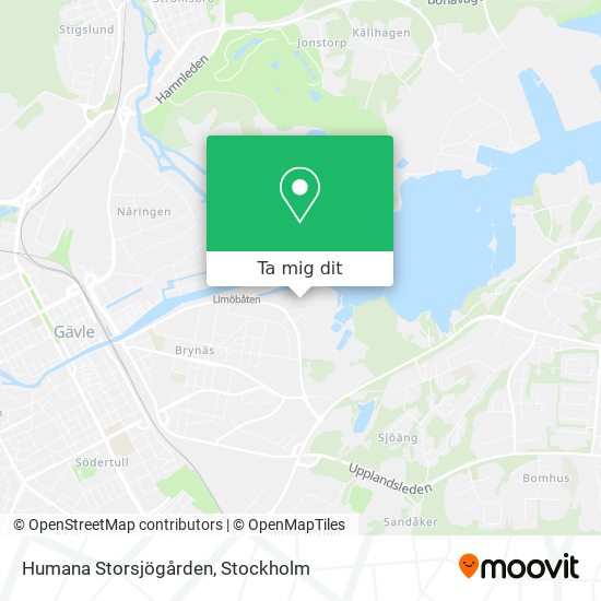 Humana Storsjögården karta