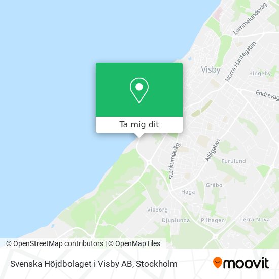 Svenska Höjdbolaget i Visby AB karta