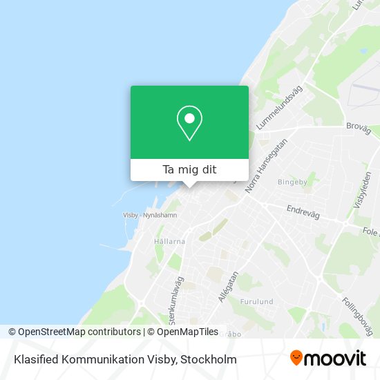 Klasified Kommunikation Visby karta