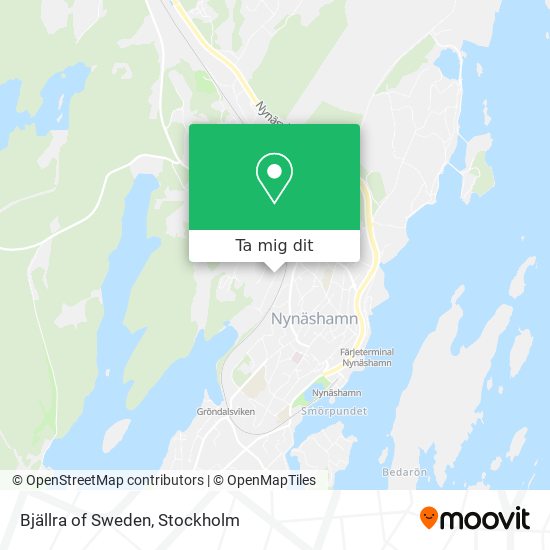 Bjällra of Sweden karta