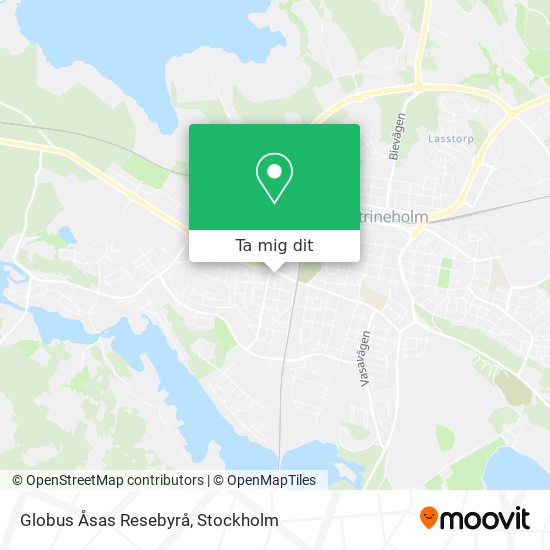 Globus Åsas Resebyrå karta