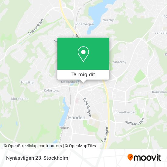 Nynäsvägen 23 karta