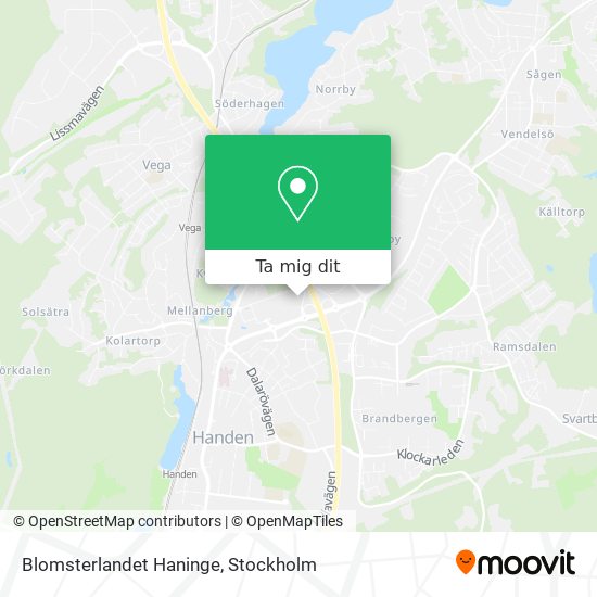 Blomsterlandet Haninge karta