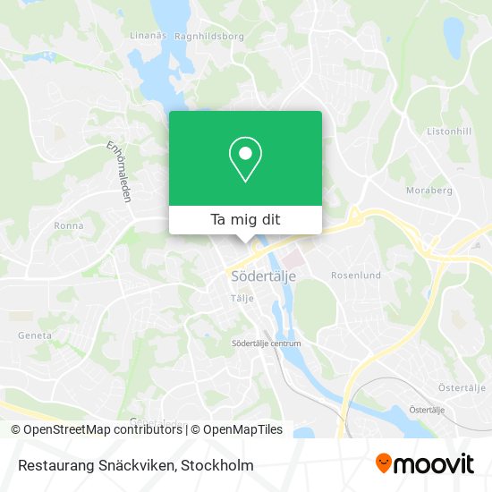 Restaurang Snäckviken karta