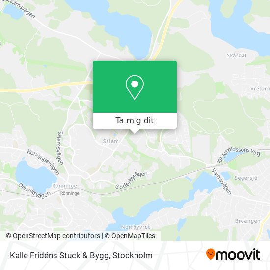 Kalle Fridéns Stuck & Bygg karta