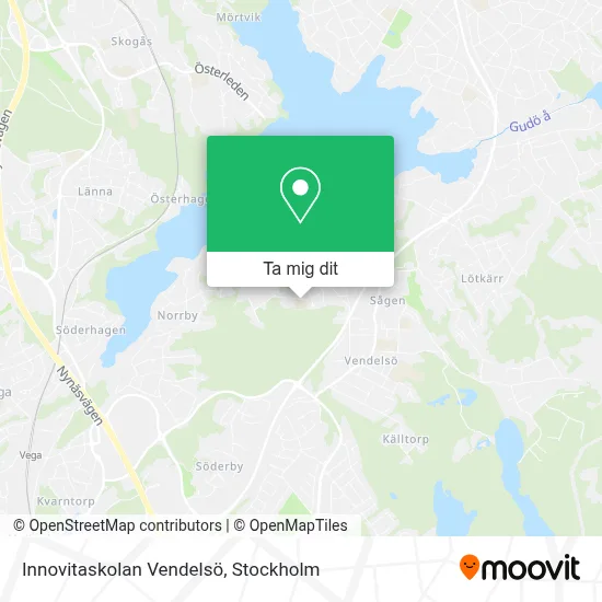 Innovitaskolan Vendelsö karta
