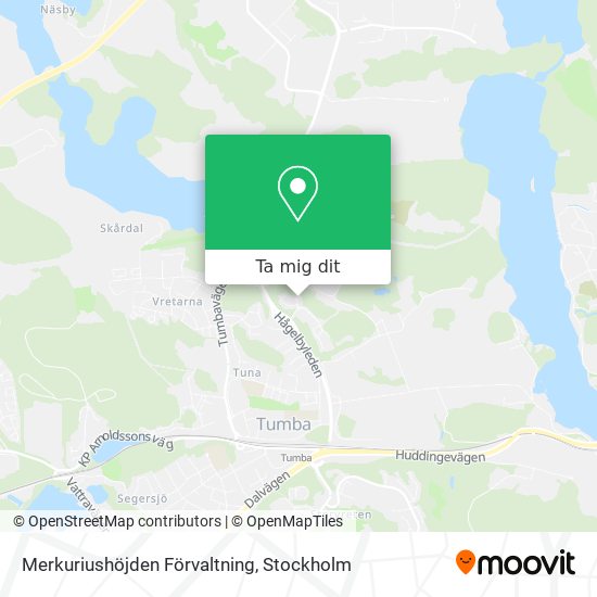 Merkuriushöjden Förvaltning karta