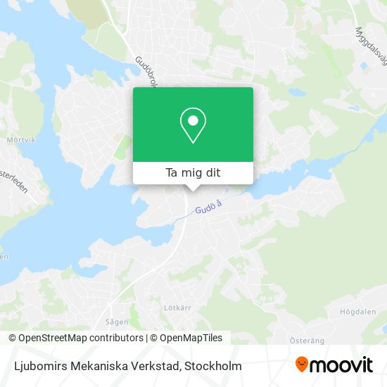 Ljubomirs Mekaniska Verkstad karta