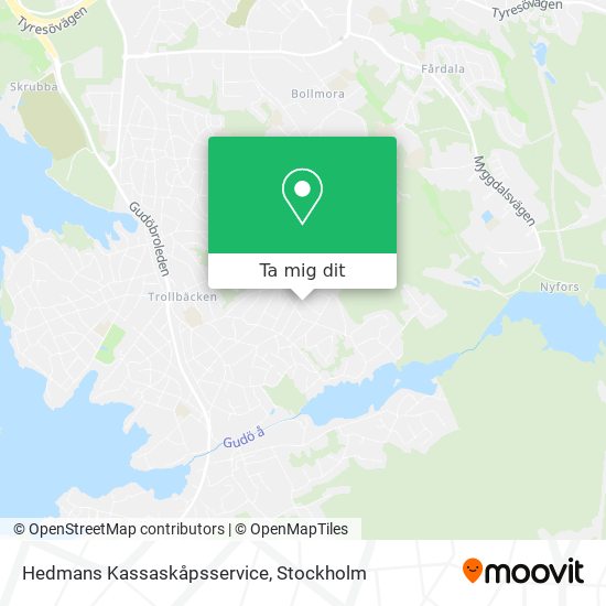 Hedmans Kassaskåpsservice karta