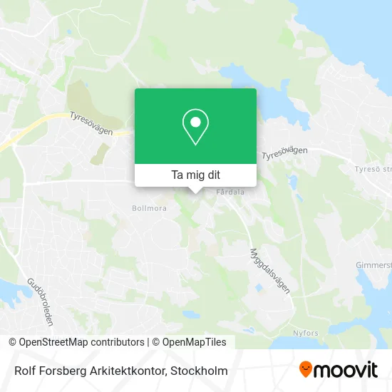 Rolf Forsberg Arkitektkontor karta