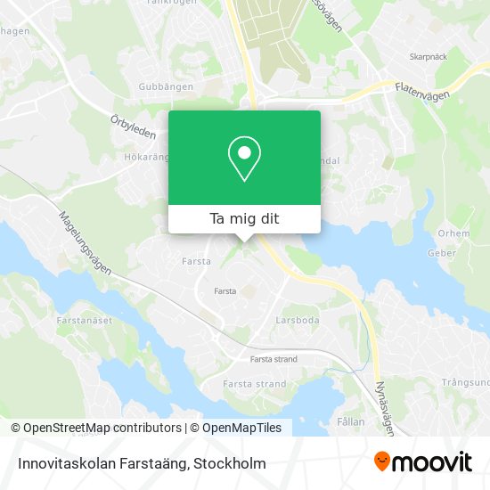Innovitaskolan Farstaäng karta