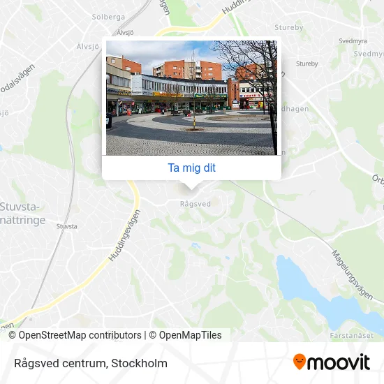 Rågsved centrum karta