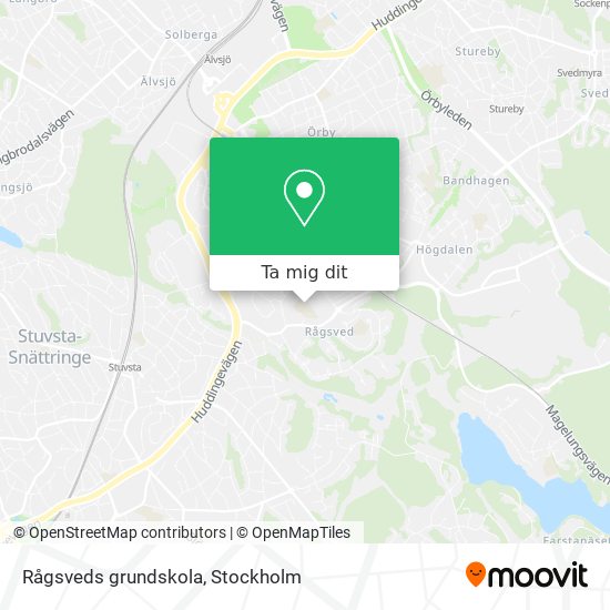 Rågsveds grundskola karta