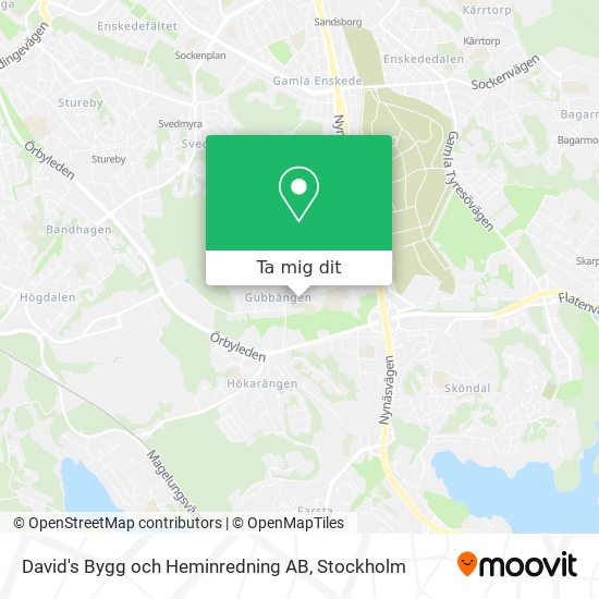 David's Bygg och Heminredning AB karta