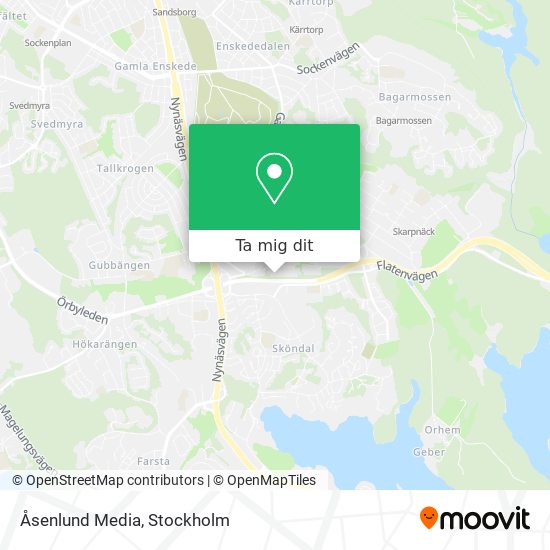 Åsenlund Media karta