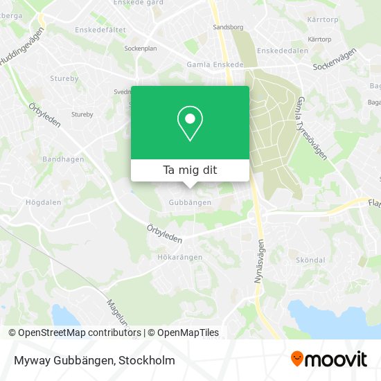 Myway Gubbängen karta