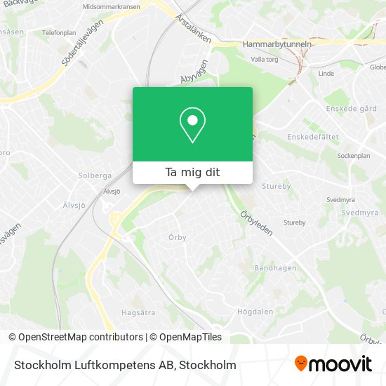 Stockholm Luftkompetens AB karta