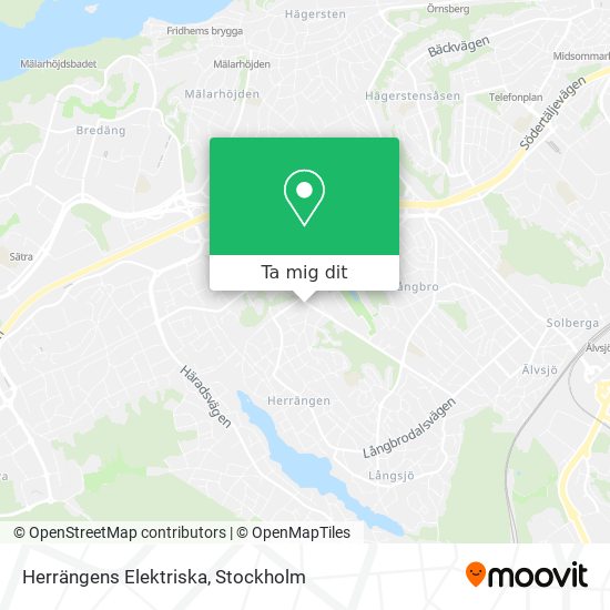 Herrängens Elektriska karta