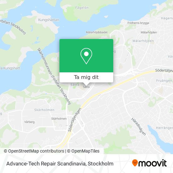 Advance-Tech Repair Scandinavia karta