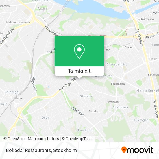 Bokedal Restaurants karta