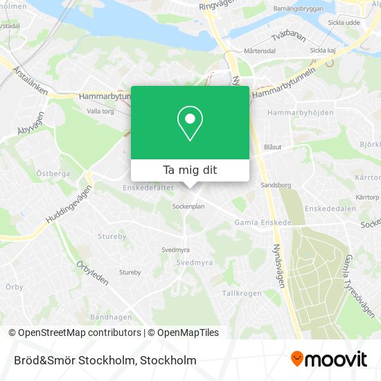 Bröd&Smör Stockholm karta