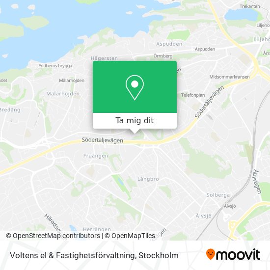 Voltens el & Fastighetsförvaltning karta