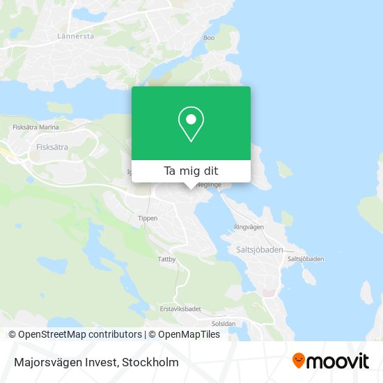 Majorsvägen Invest karta