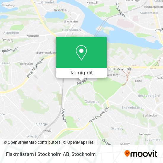 Fiskmästarn i Stockholm AB karta