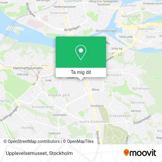 Upplevelsemuseet karta